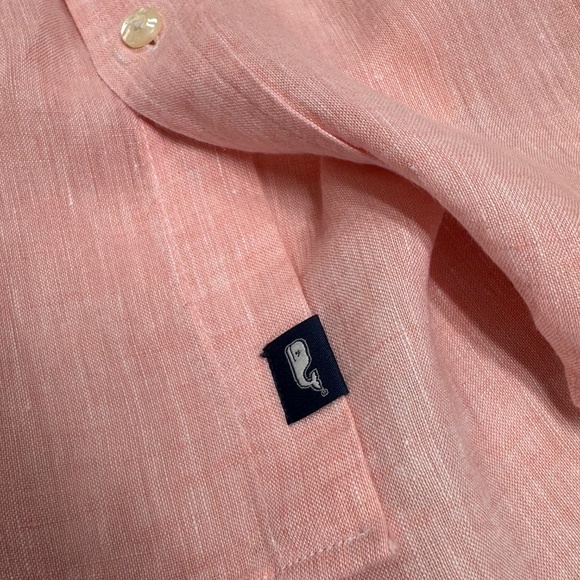 Vineyard Vines Surfside Solid Linen Button Down Shirt - Size L - NEW With Tags. - Picture 7 of 16